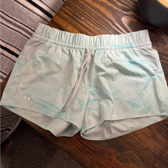 Under Armour Women's Teal Athletic Shorts - Picture 1 of 4